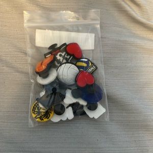 Volleyball croc charms.